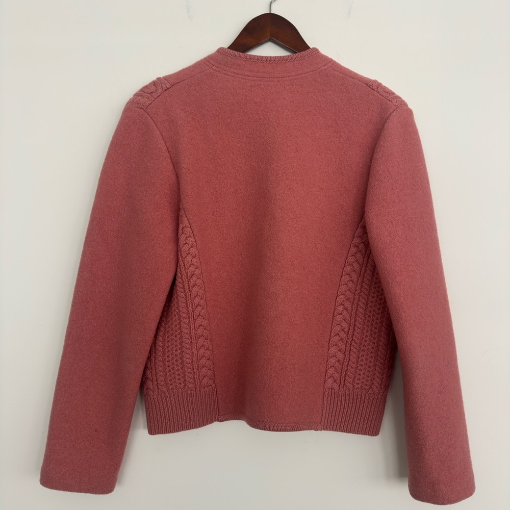 Vintage Salzburg Austrian Pure New Wool Cropped Cardigan Jacket – Medium - Picture 2 of 9
